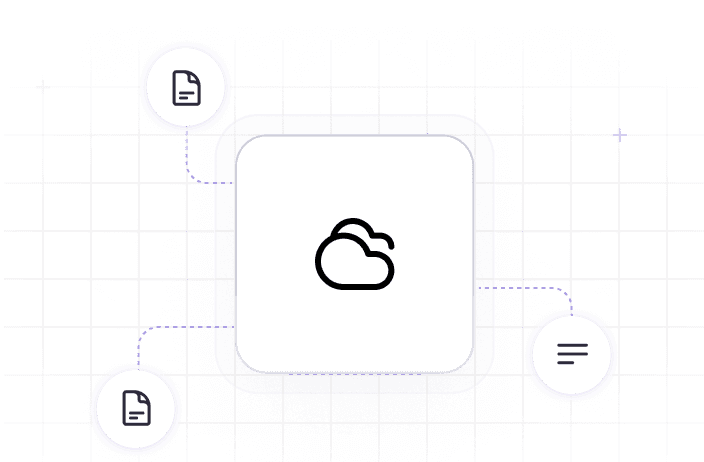 Cloud storage illustration